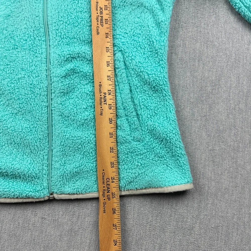The North Face Jacket Womens Small Blue Small Teddy Fleece Full Zip Hood Pockets